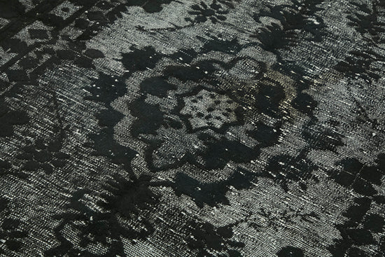 6x9 Vintage Hand-Carved Turkish Rug - 47124