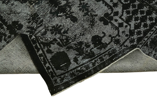 6x9 Vintage Hand-Carved Turkish Rug - 47124