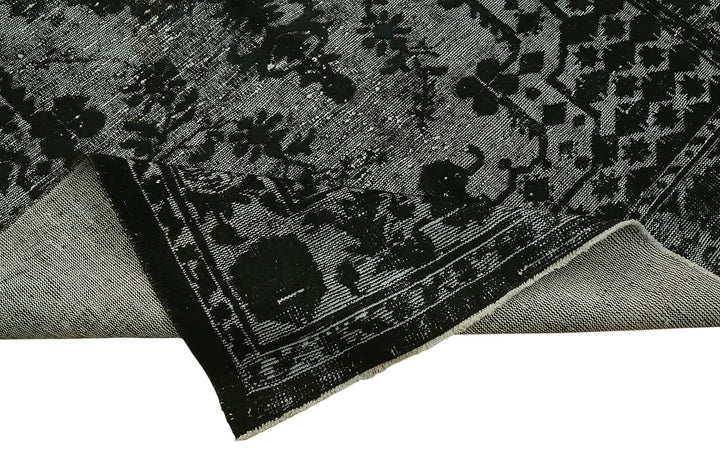 6x9 Vintage Hand-Carved Turkish Rug - 47124