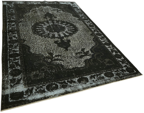 6x9 Vintage Hand-Carved Turkish Rug - 47125