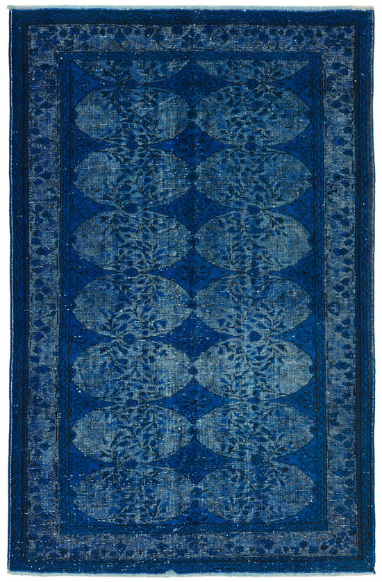 6x9 Vintage Hand-Carved Turkish Rug - 47127