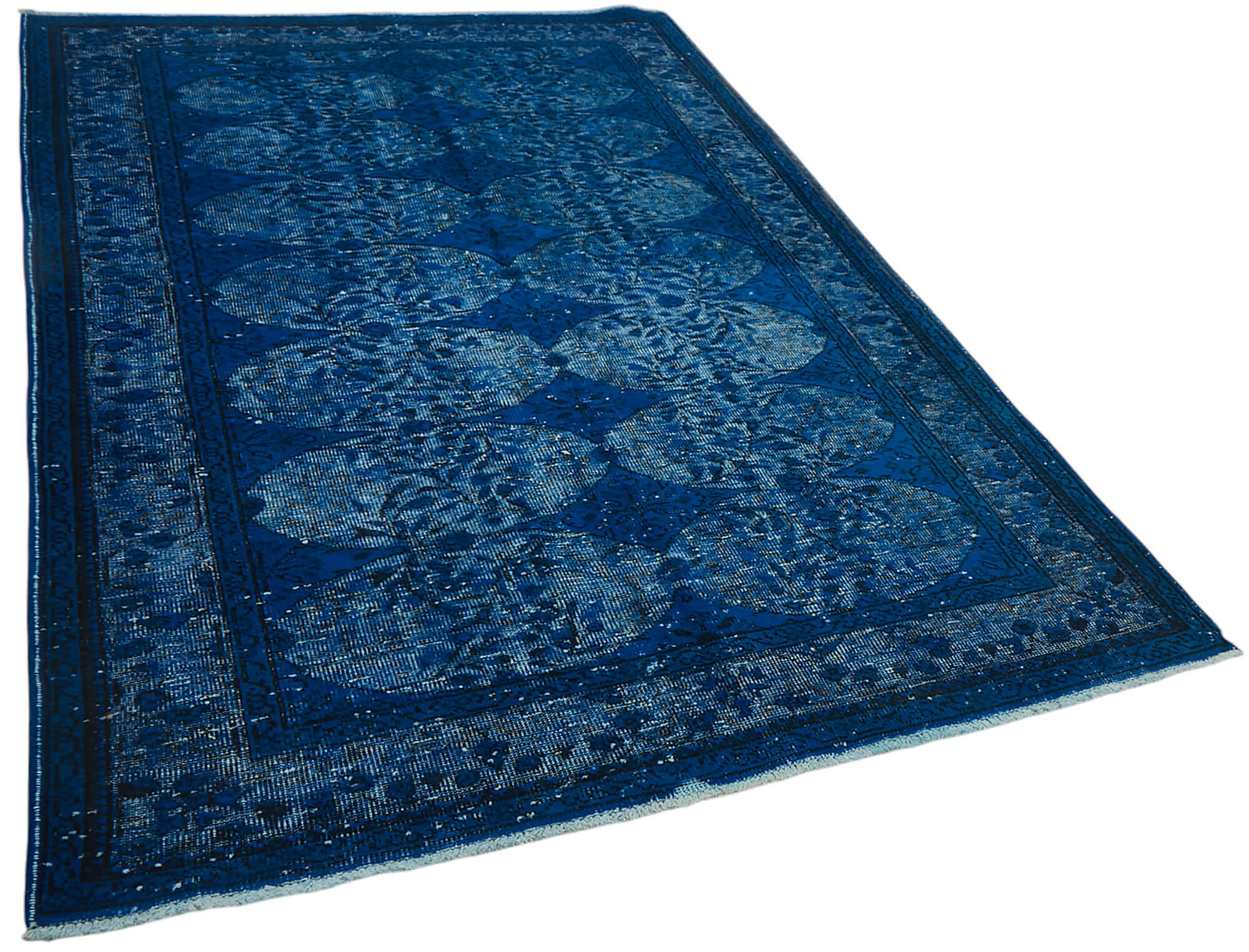 6x9 Vintage Hand-Carved Turkish Rug - 47127