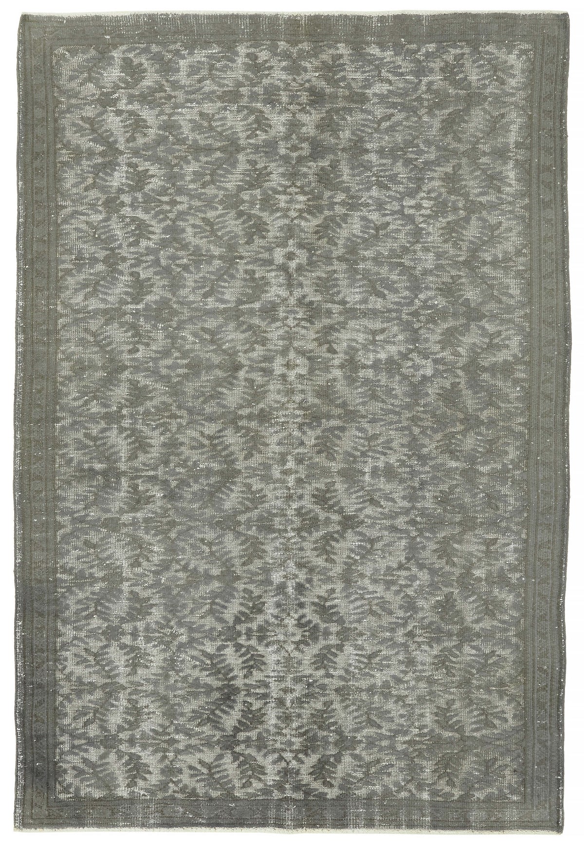 6x9 Vintage Hand-Carved Turkish Rug - 47130