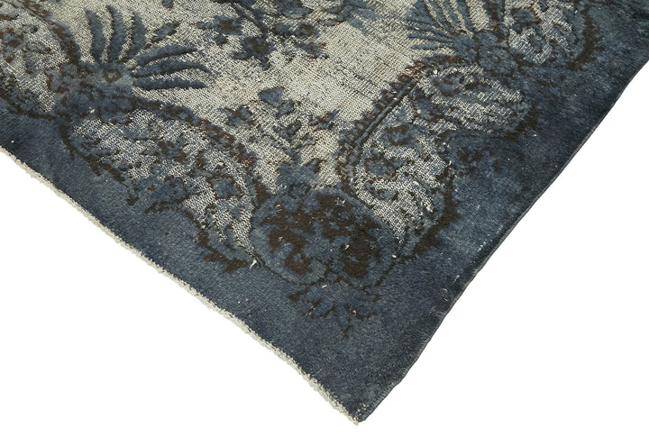 6x9 Vintage Hand-Carved Turkish Rug - 47134