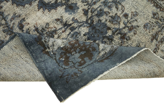 6x9 Vintage Hand-Carved Turkish Rug - 47134