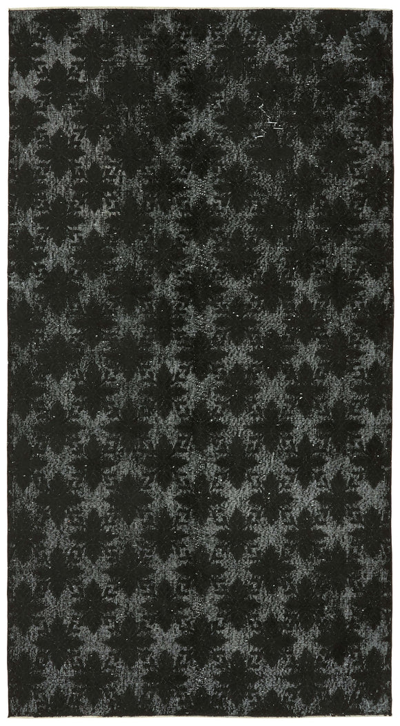 6x11 Vintage Hand-Carved Turkish Rug - 47135