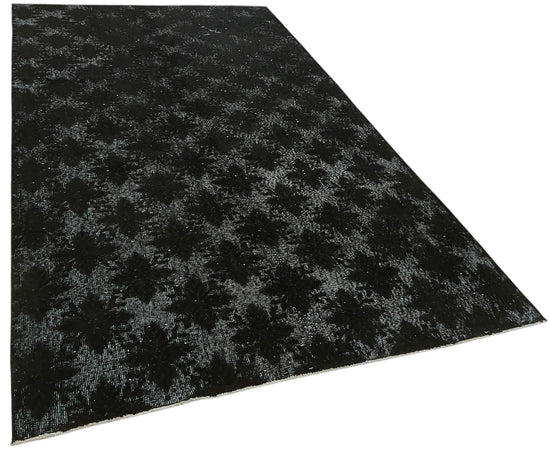 6x11 Vintage Hand-Carved Turkish Rug - 47135