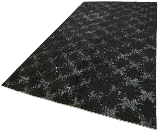 6x11 Vintage Hand-Carved Turkish Rug - 47135