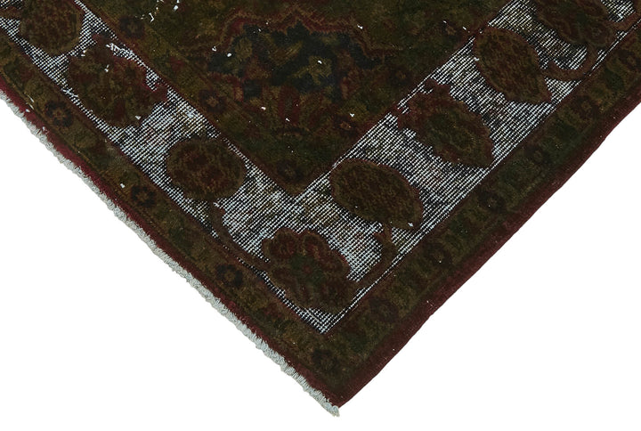 6x9 Vintage Hand-Carved Turkish Rug - 47137
