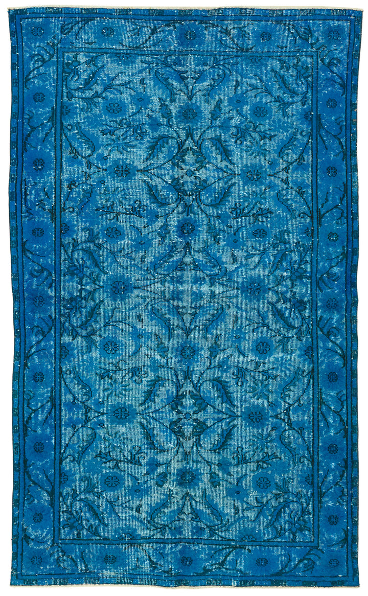 6x9 Vintage Hand-Carved Turkish Rug - 47140