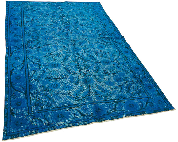 6x9 Vintage Hand-Carved Turkish Rug - 47140