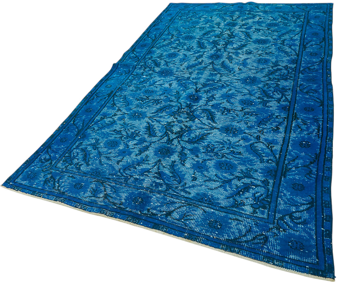 6x9 Vintage Hand-Carved Turkish Rug - 47140