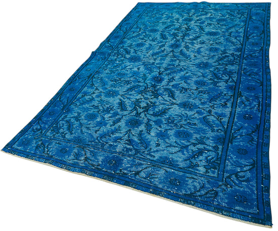 6x9 Vintage Hand-Carved Turkish Rug - 47140
