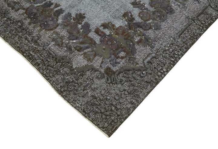 6x9 Vintage Hand-Carved Turkish Rug - 47142