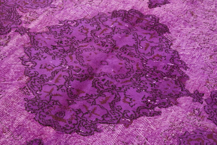 6x9 Vintage Hand-Carved Turkish Rug - 47144