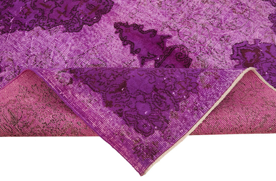 6x9 Vintage Hand-Carved Turkish Rug - 47144