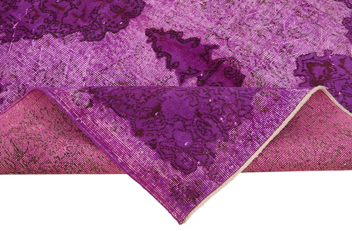 6x9 Vintage Hand-Carved Turkish Rug - 47144