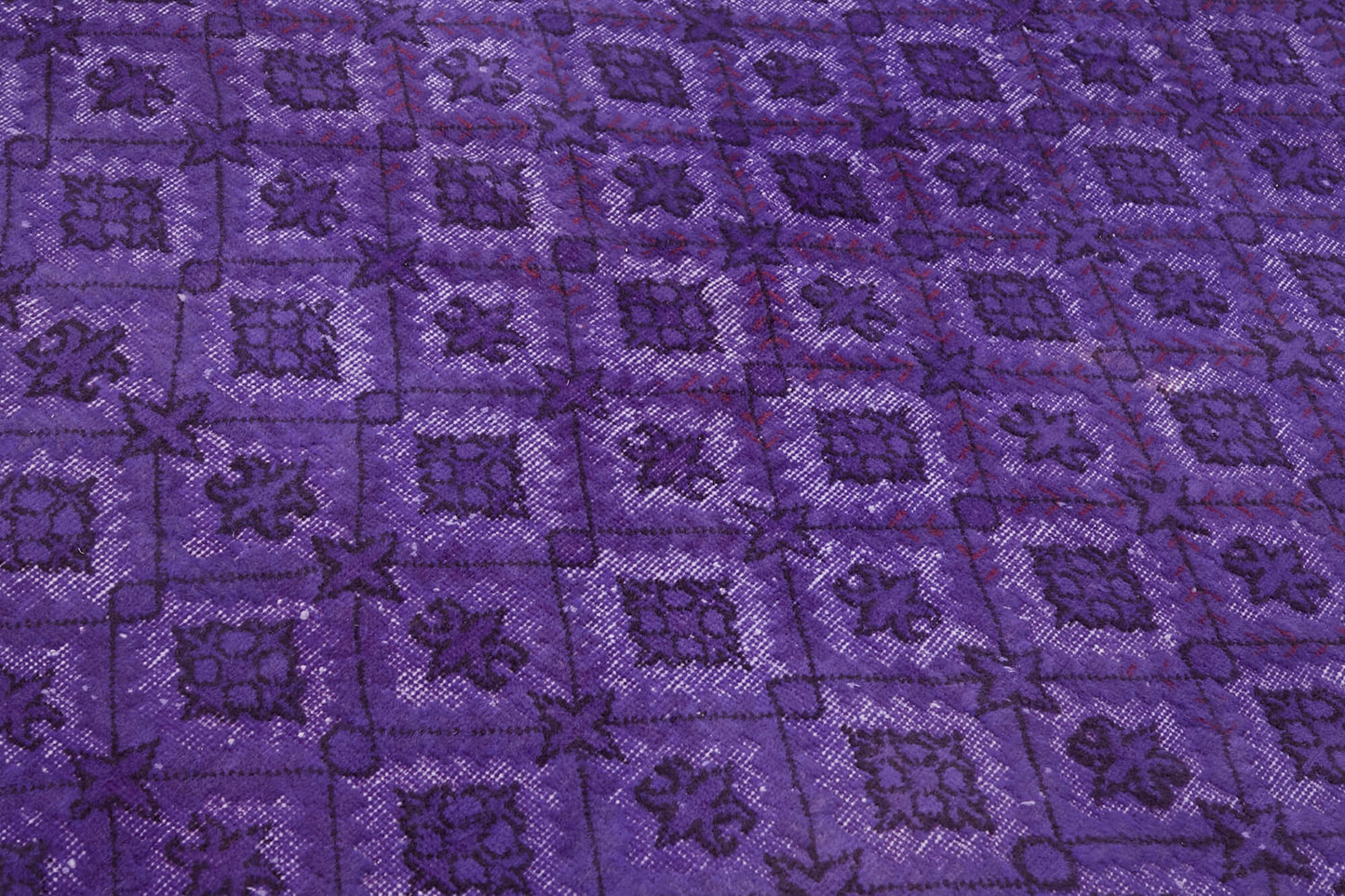 6x9 Vintage Hand-Carved Turkish Rug - 47145