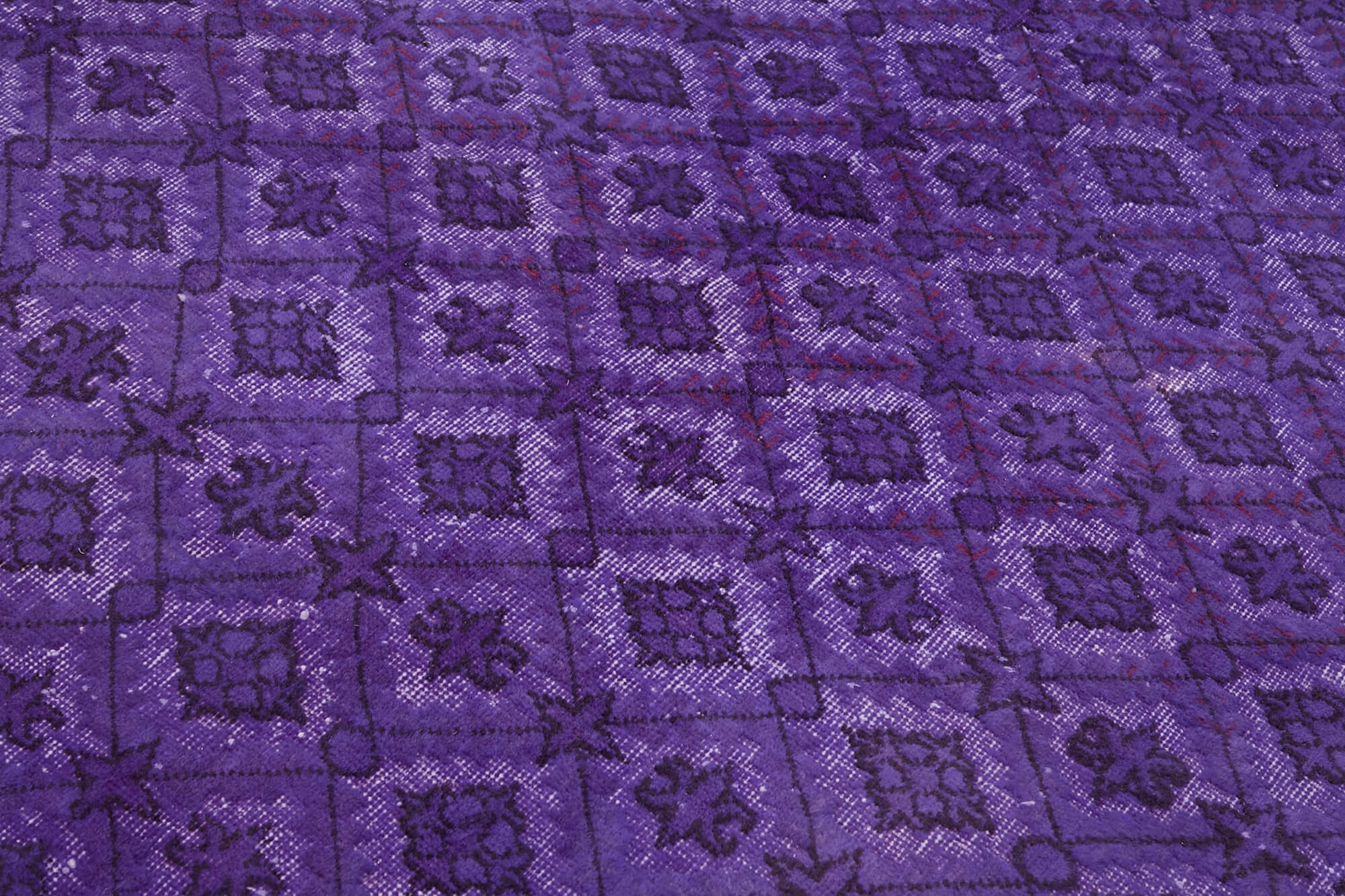 6x9 Vintage Hand-Carved Turkish Rug - 47145