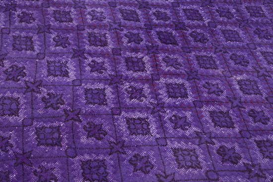 6x9 Vintage Hand-Carved Turkish Rug - 47145