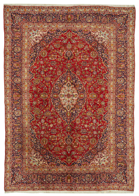 8x11 Vintage Hand-Knotted Rug - 47146