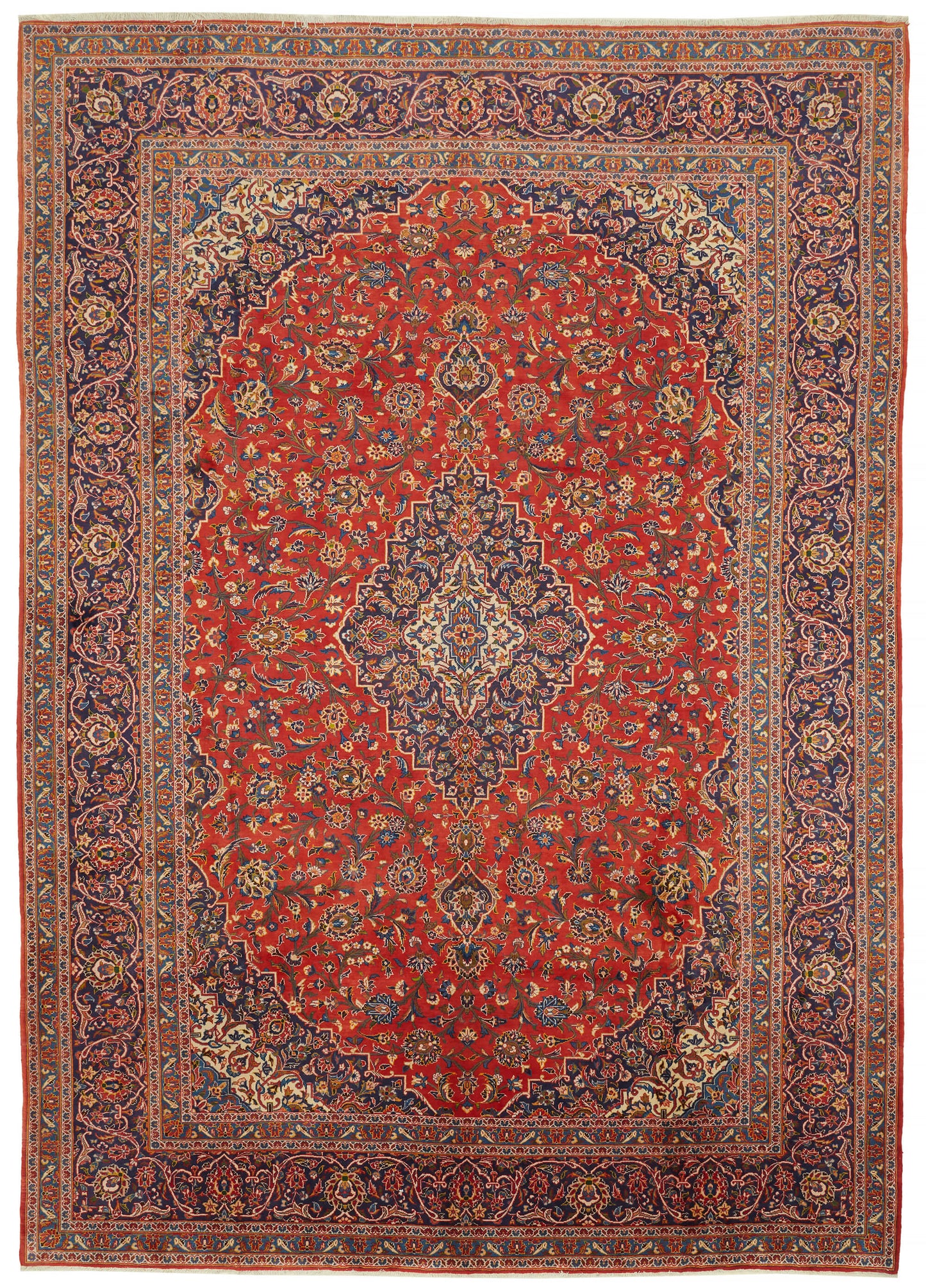 10x14 Vintage Hand-Knotted Rug - 47151