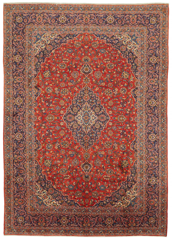 10x14 Vintage Hand-Knotted Rug - 47151