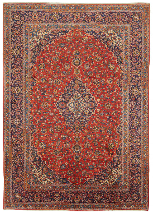 10x14 Vintage Hand-Knotted Rug - 47151