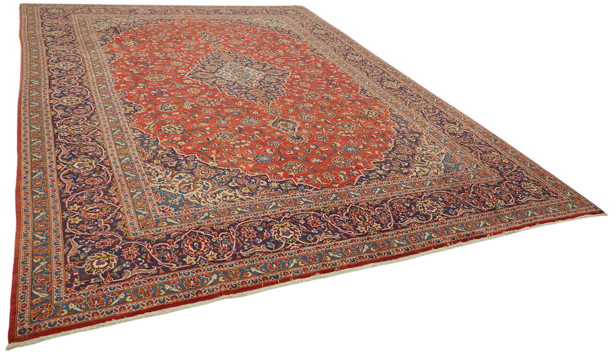 10x14 Vintage Hand-Knotted Rug - 47151