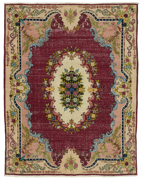 8x11 Vintage Hand-Knotted Rug - 47160