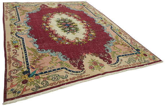 8x11 Vintage Hand-Knotted Rug - 47160