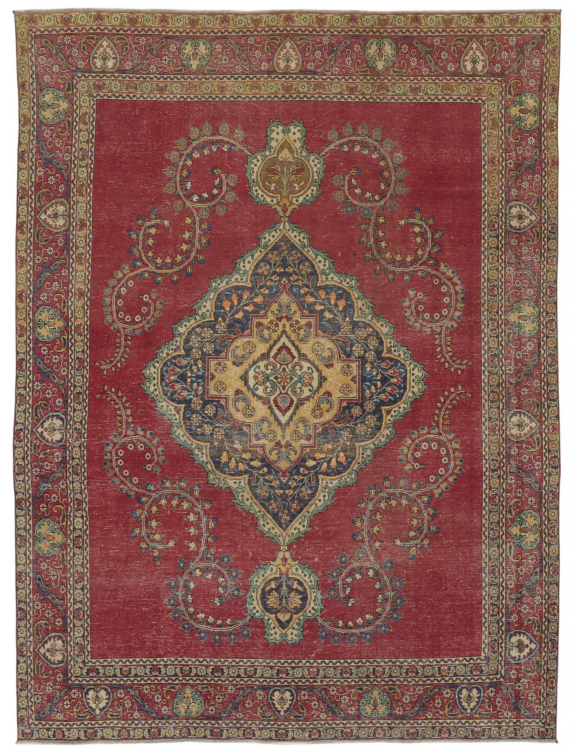 9x12 Vintage Hand-Knotted Rug - 47165