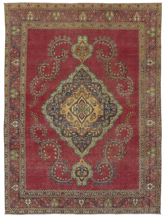9x12 Vintage Hand-Knotted Rug - 47165