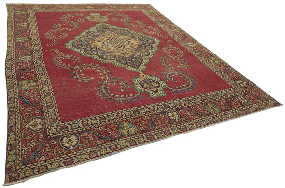 9x12 Vintage Hand-Knotted Rug - 47165