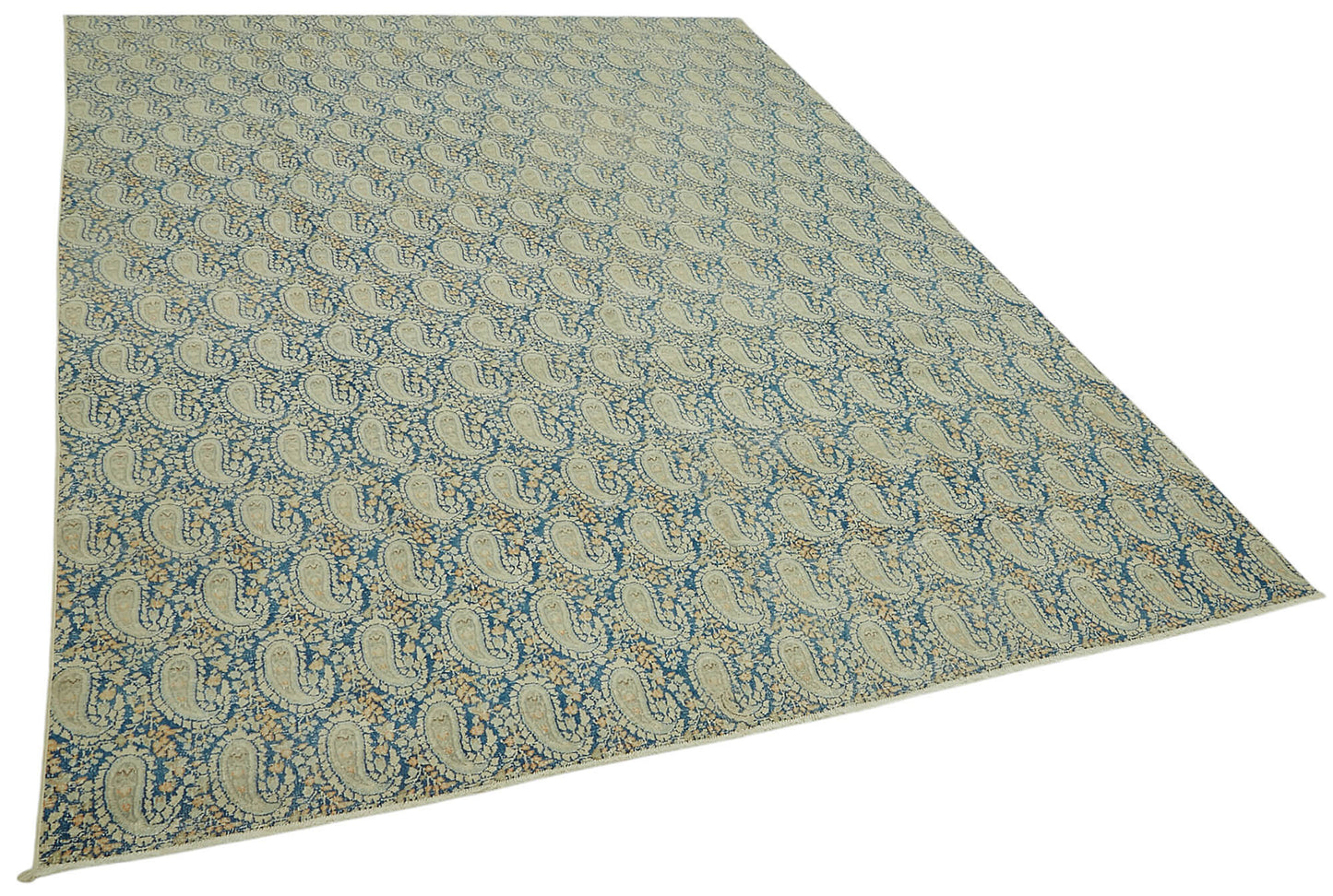 7x9 Beige Vintage Area Rug - 47166