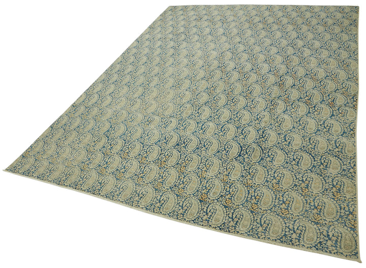7x9 Beige Vintage Area Rug - 47166