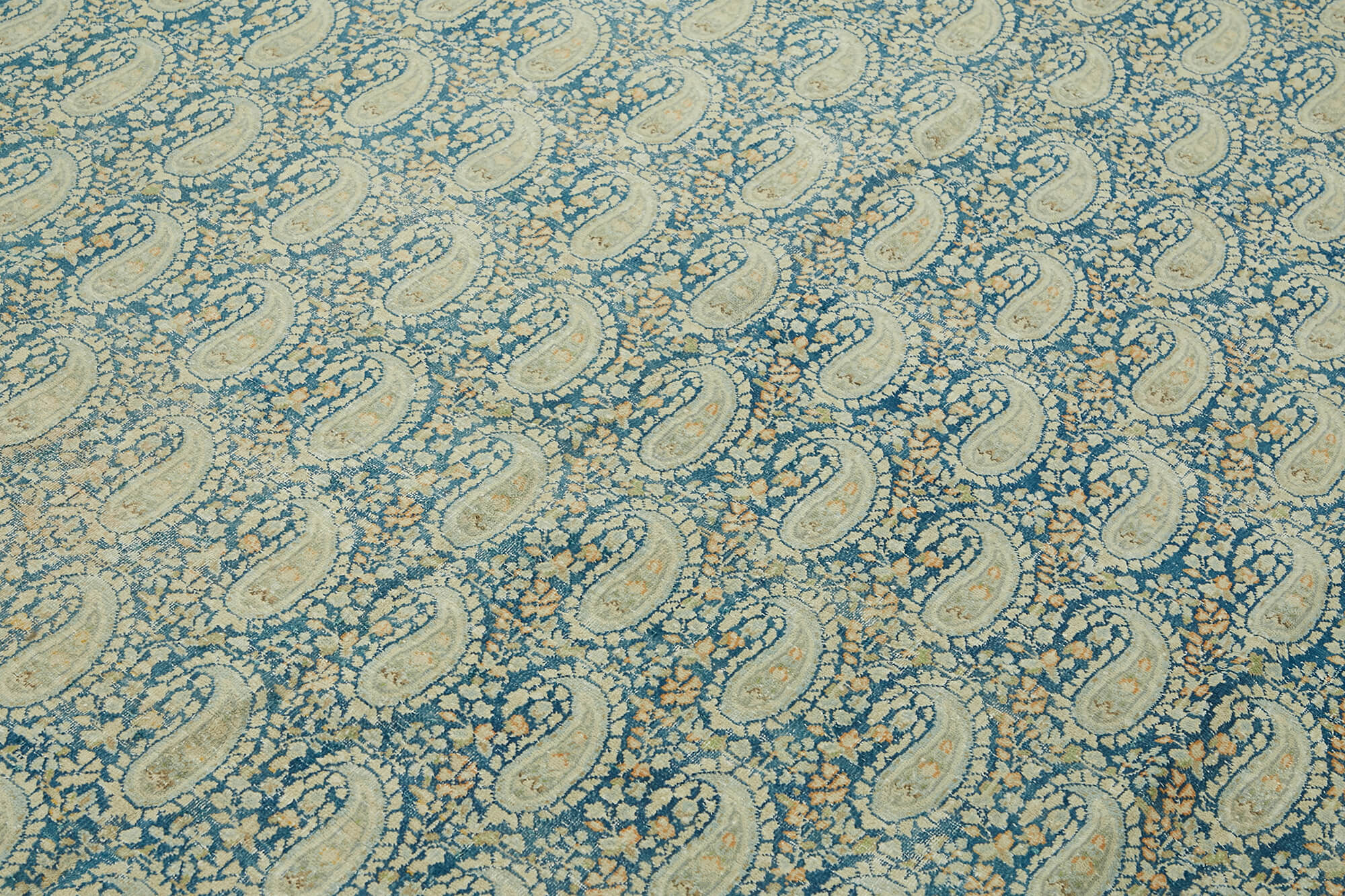 7x9 Beige Vintage Area Rug - 47166