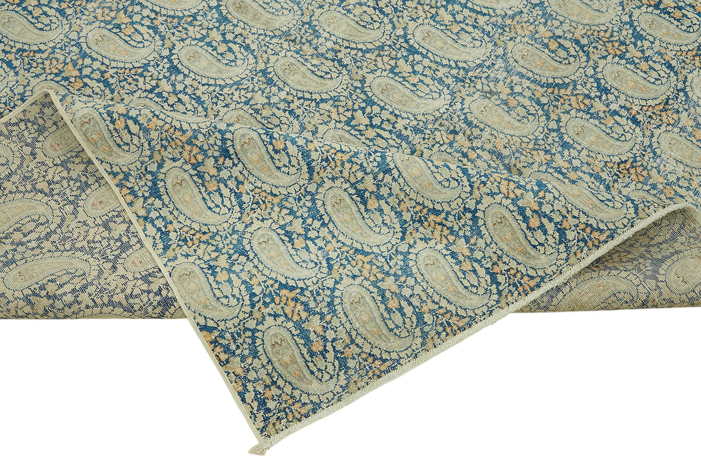 7x9 Beige Vintage Area Rug - 47166