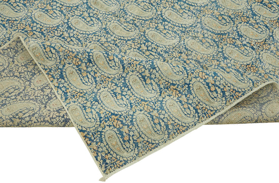 7x9 Beige Vintage Area Rug - 47166