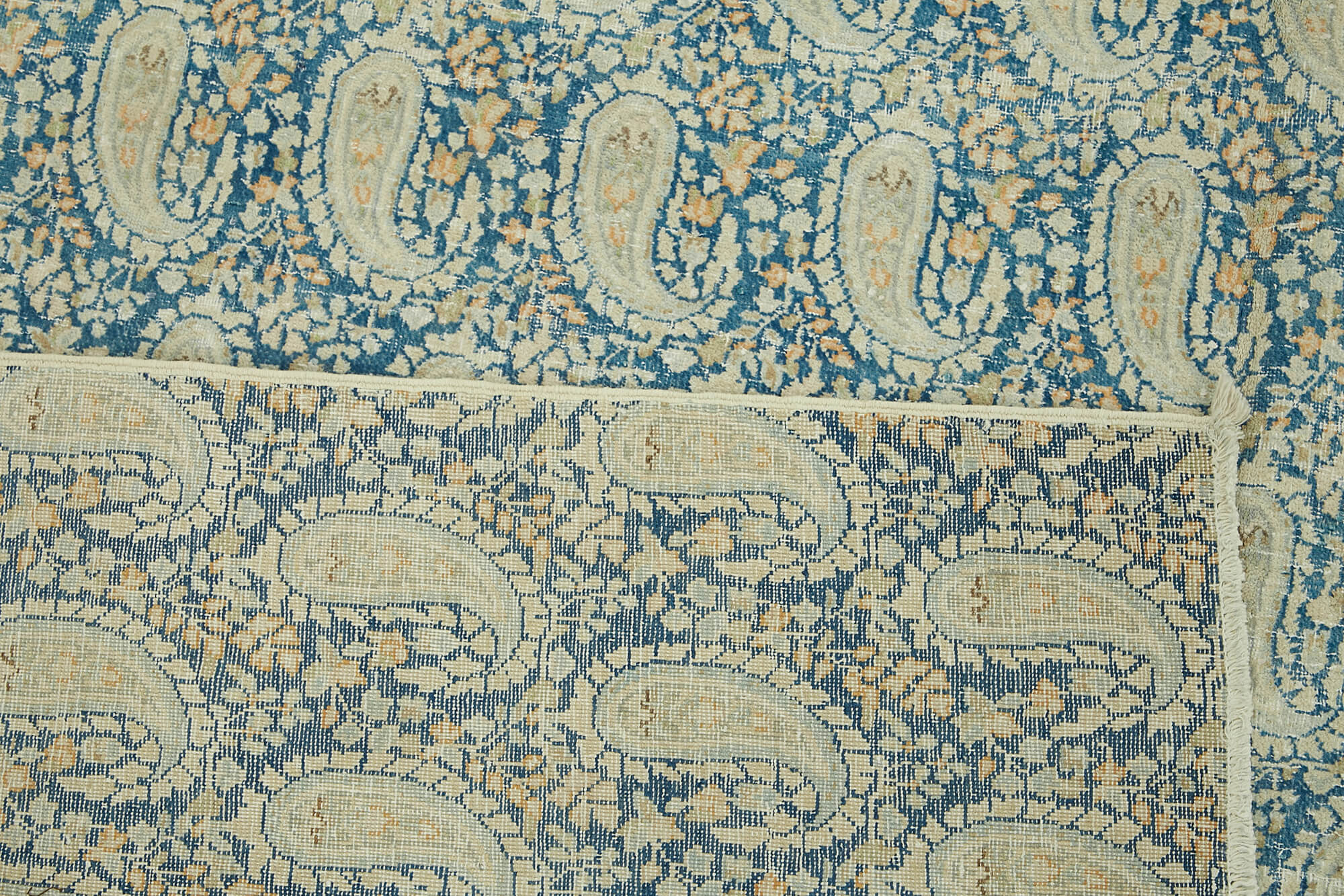 7x9 Beige Vintage Area Rug - 47166