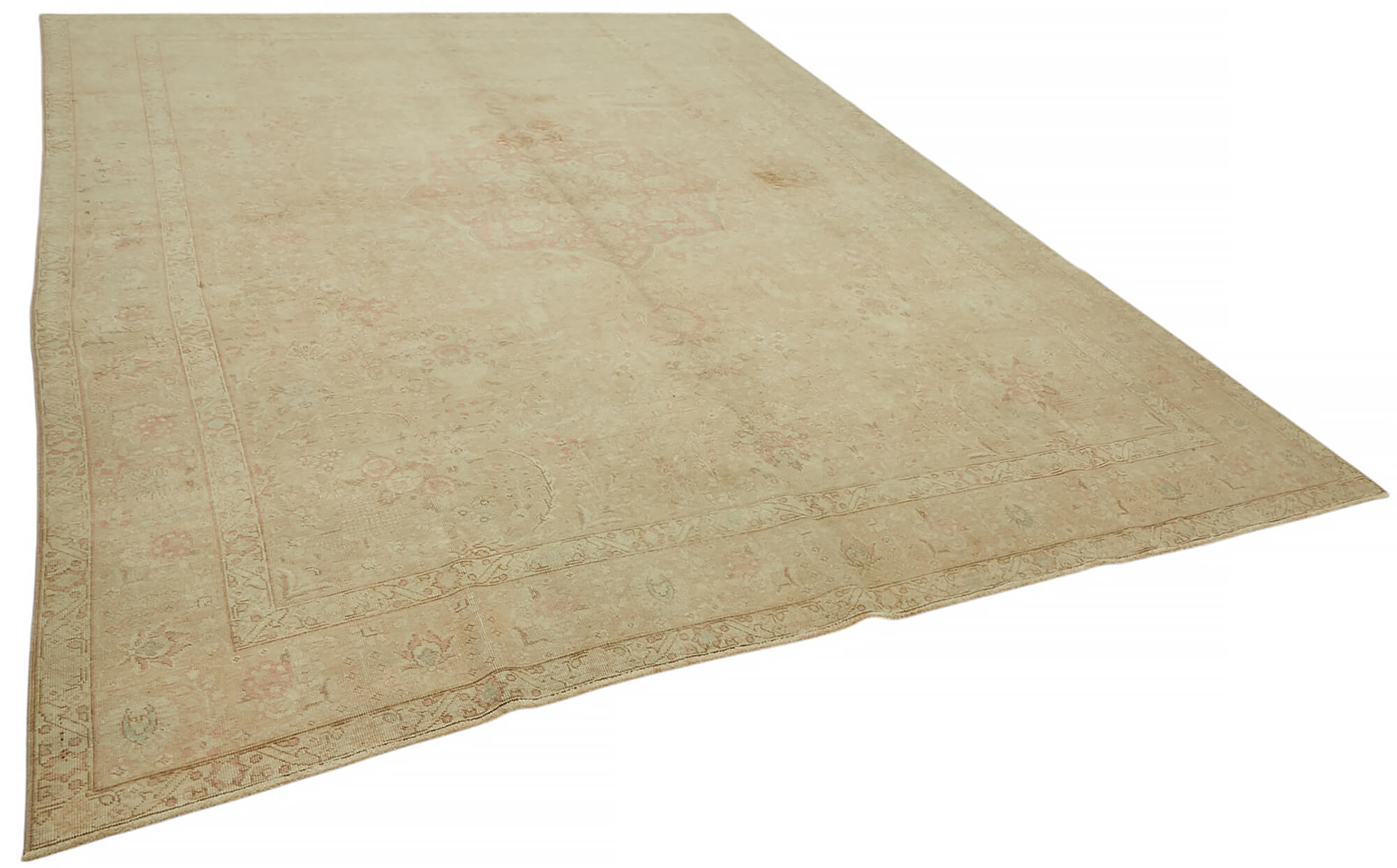 10x13 Beige Vintage Area Rug - 47167