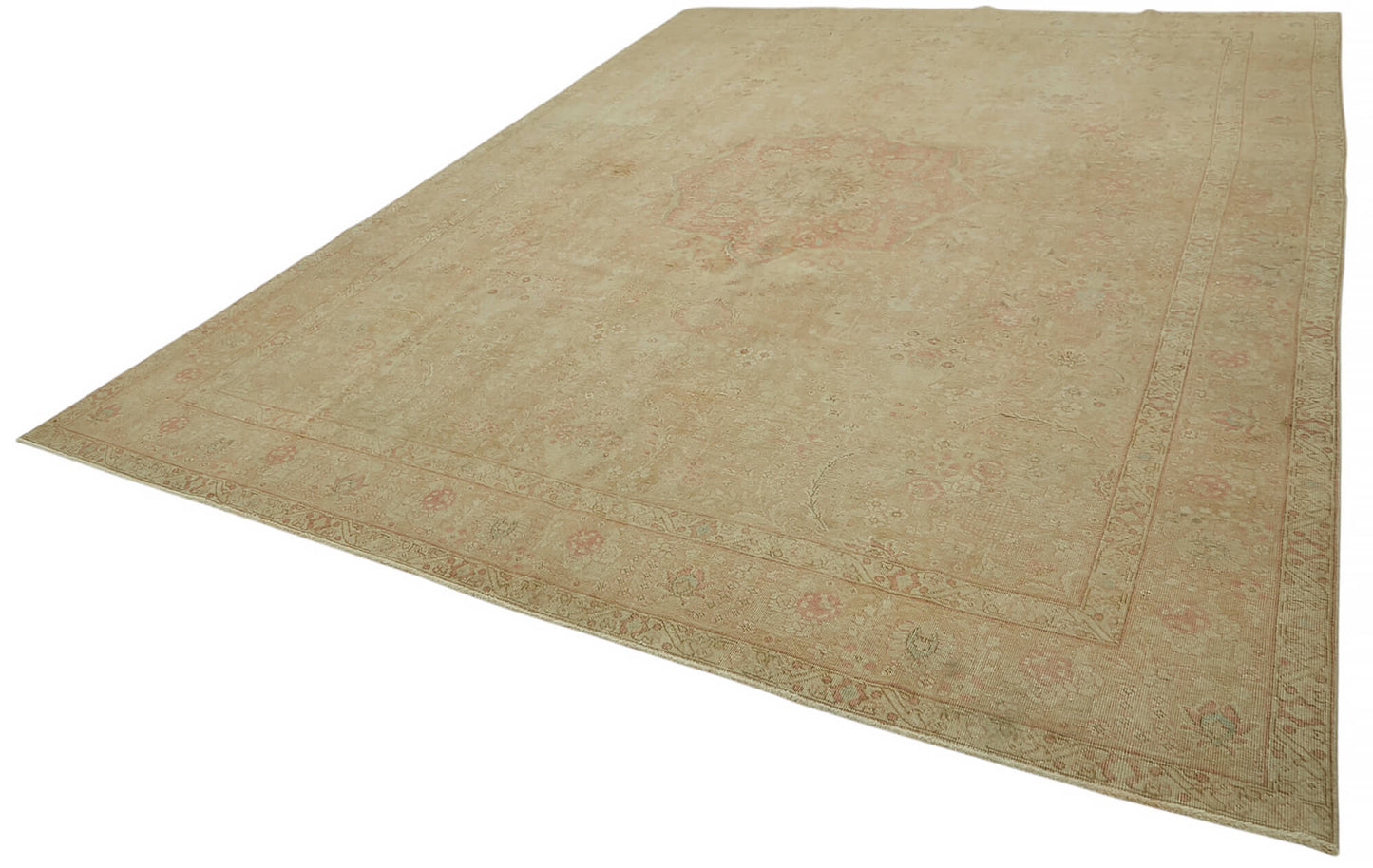 10x13 Beige Vintage Area Rug - 47167