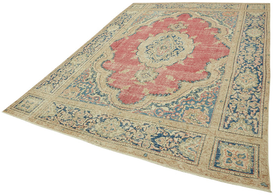 8x11 Beige Vintage Area Rug - 47168