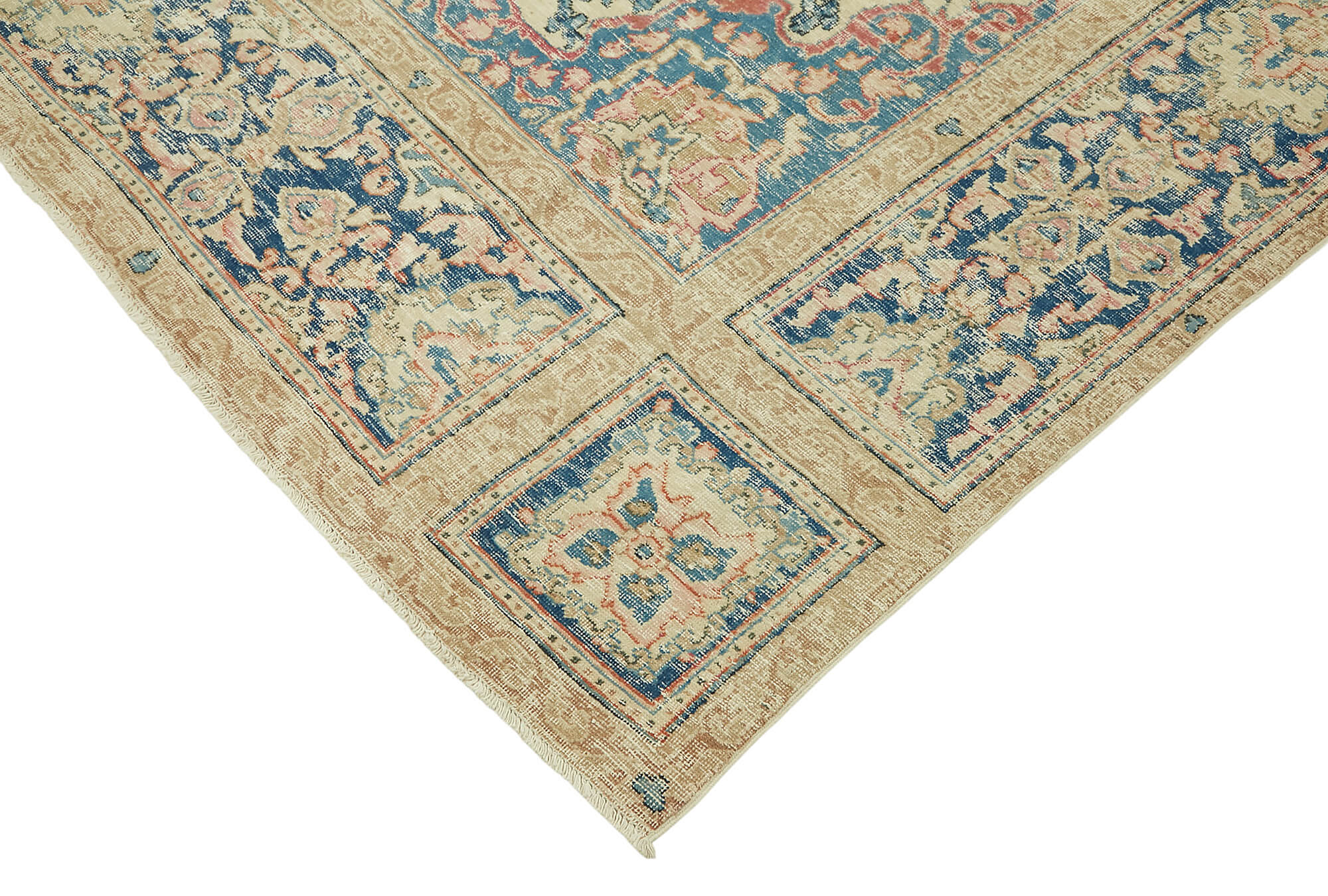 8x11 Beige Vintage Area Rug - 47168