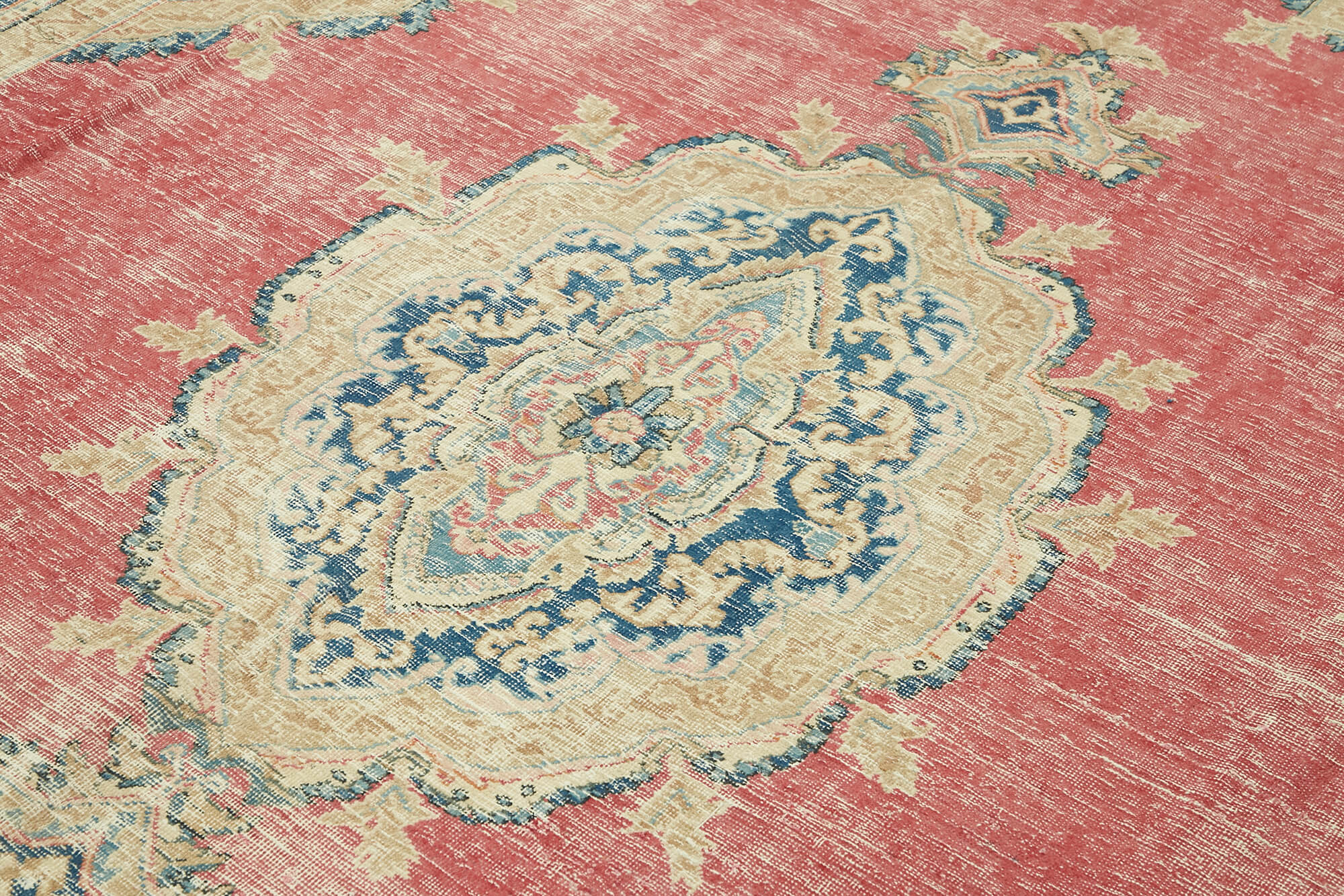 8x11 Beige Vintage Area Rug - 47168
