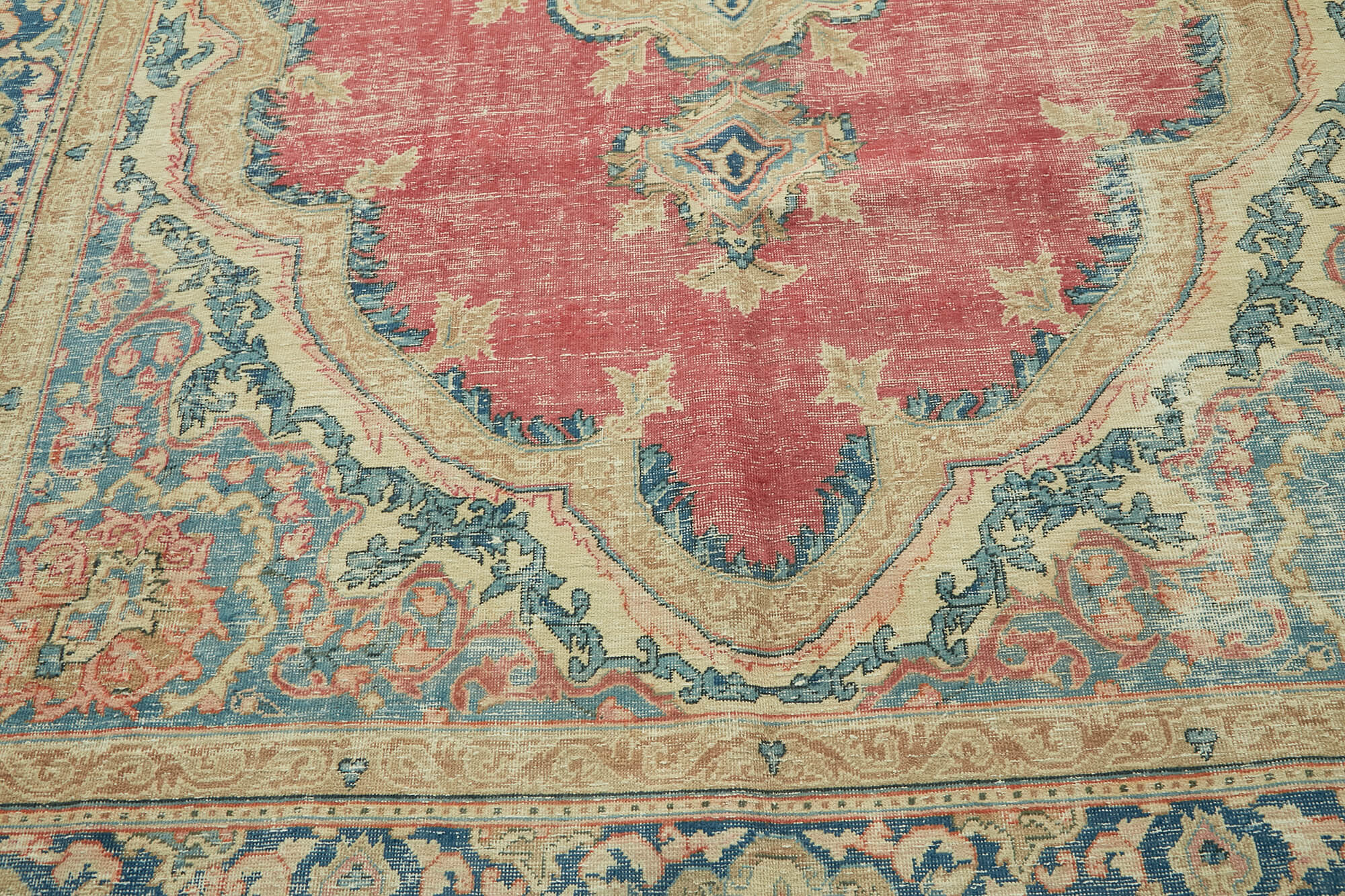 8x11 Beige Vintage Area Rug - 47168