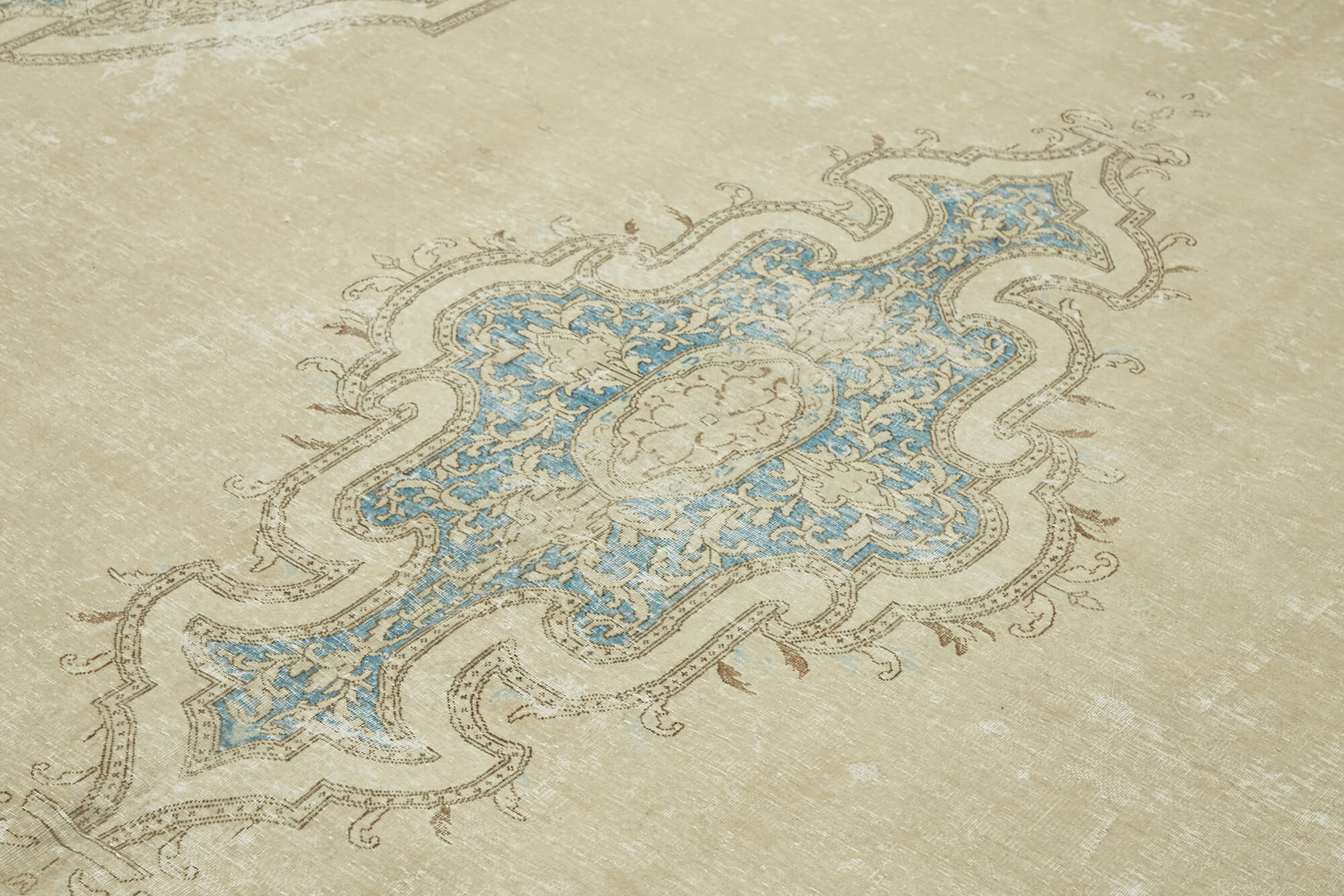 10x14 Beige Vintage Area Rug - 47169