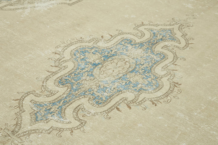 10x14 Beige Vintage Area Rug - 47169