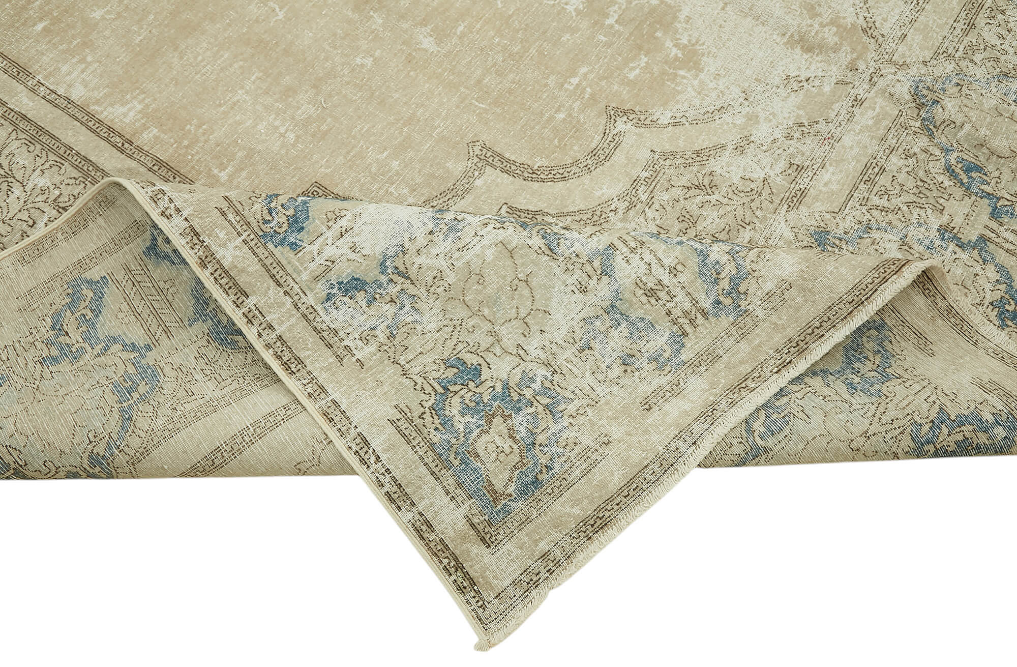 10x14 Beige Vintage Area Rug - 47169