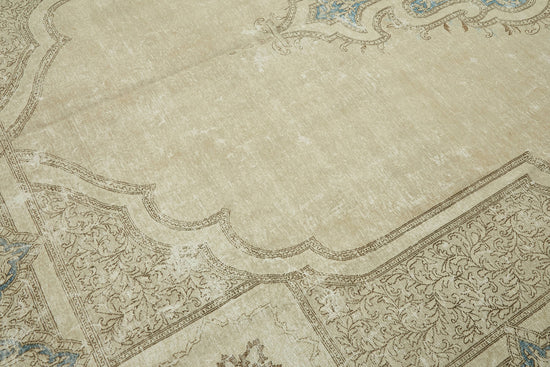 10x14 Beige Vintage Area Rug - 47169